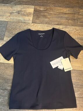 Industry Women’s Navy Scoop Neck Short Sleeve Top